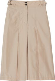 3.1 Phillip Lim Pleated Cotton Blend Poplin Culottes