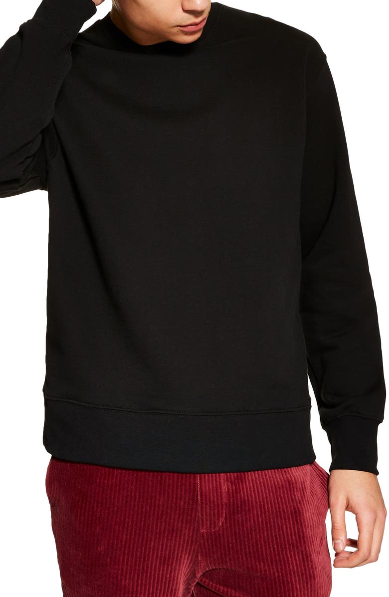 Topman Crewneck Sweatshirt, Main, color, 