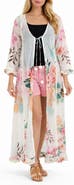 RANEES <p>Floral Print Cotton Cover-up</p>