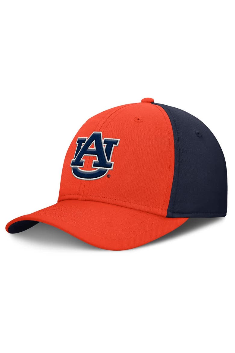 Men's Nike Orange/Navy Auburn Tigers 2025 Sideline Rise Local Dri-FIT Flex Hat, Alternate, color, Orange