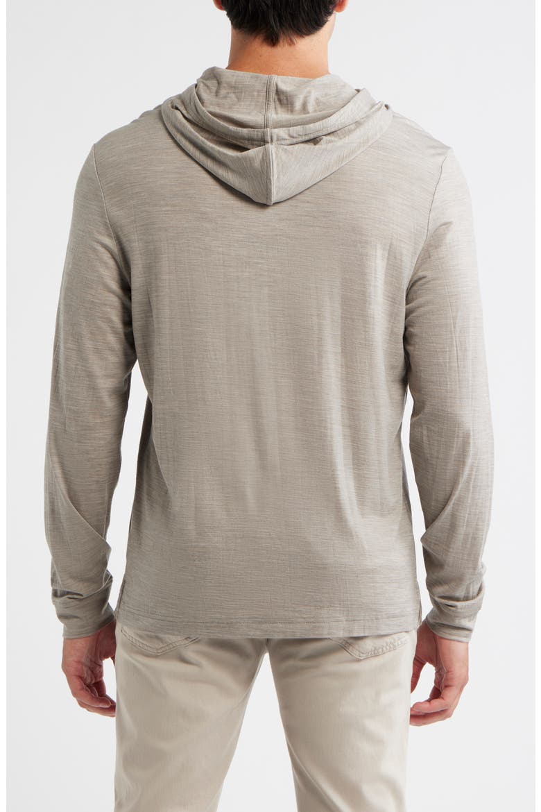 Merino Wool Hoodie, Alternate, color, FLAX