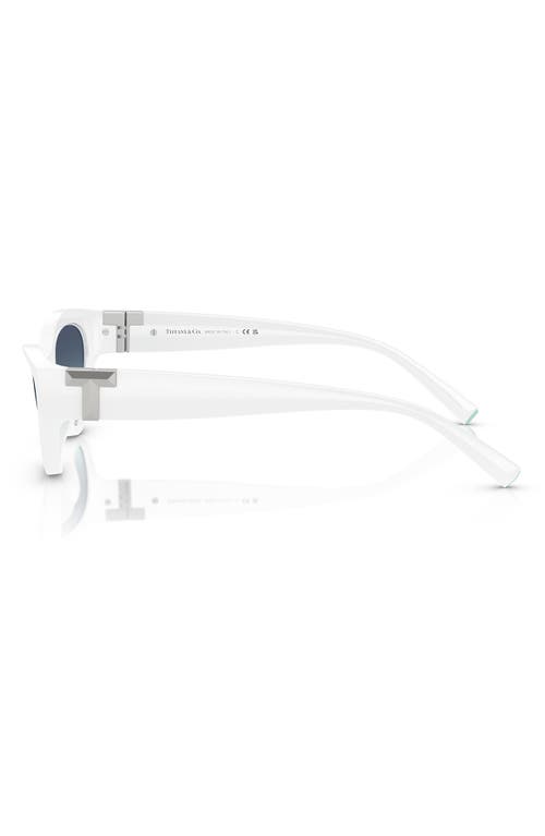 Tiffany & Co . 54mm Gradient Oval Sunglasses In Blue White