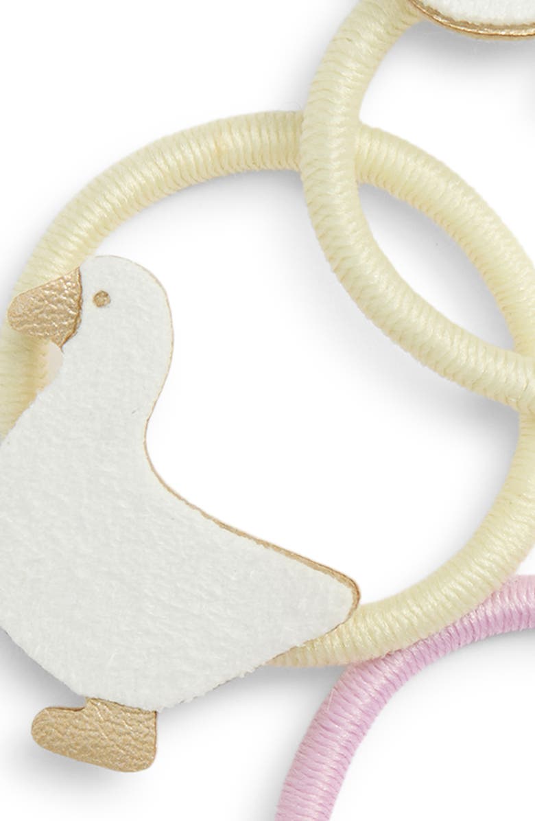 Mimi & Lula Kids' Farmyard 6-Pack Mini Ponytail Holders, Alternate, color, Pink