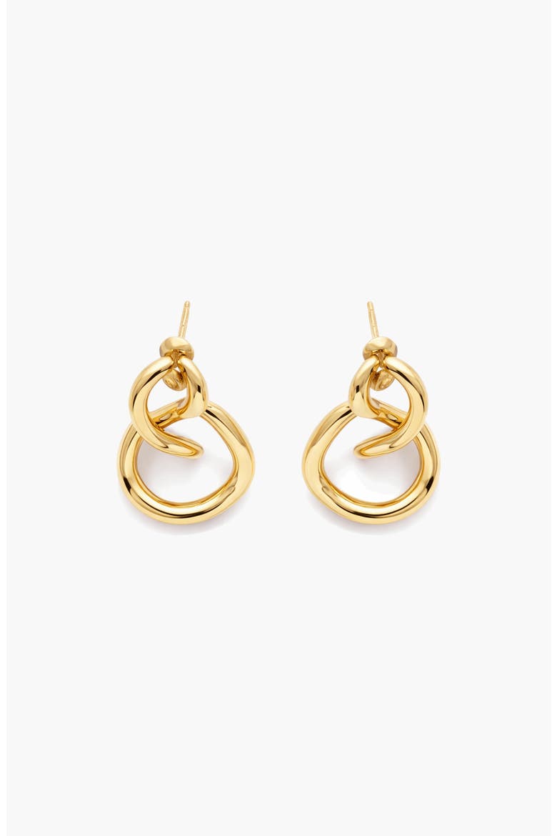 Aura Loop Earrings in Gold, Alternate, color, Gold