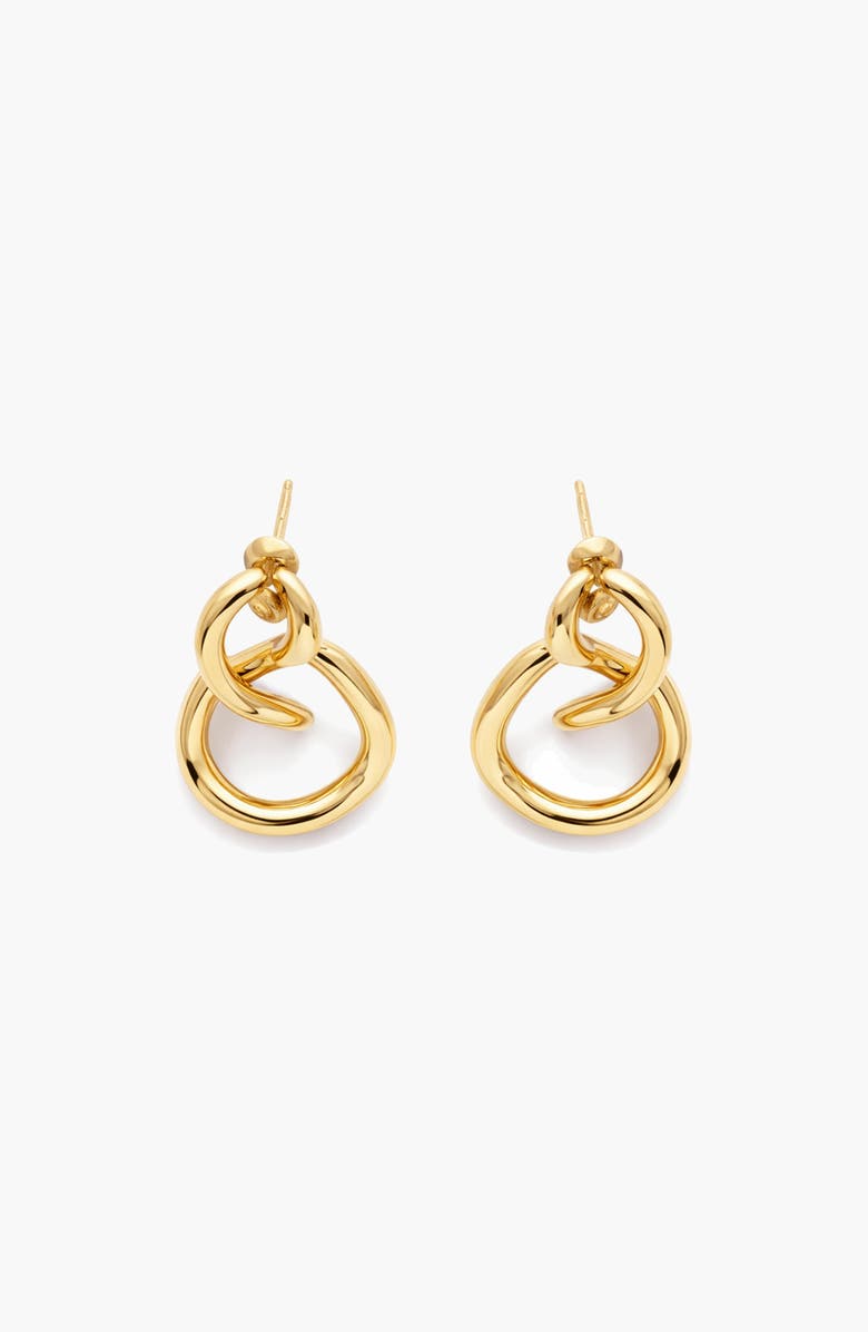 YOJ Aura Loop Earrings in Gold, Alternate, color, Gold