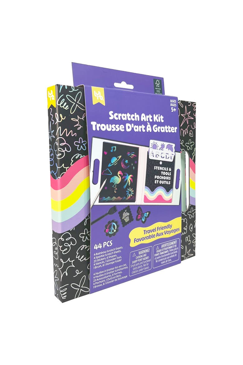 Scratch Art Kit, Alternate, color, Multicolored