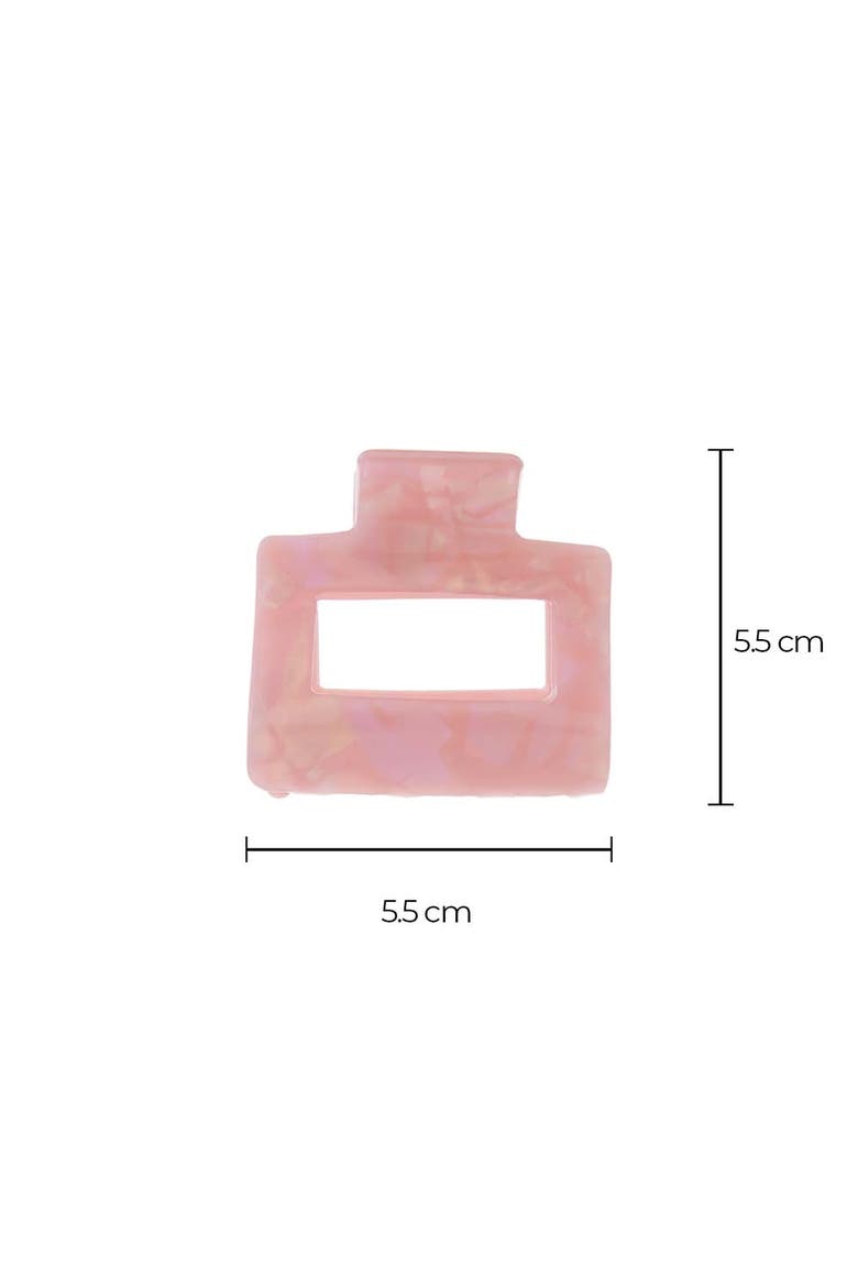 Iridescent Rectangle Claw Clip Set, Alternate, color, Multi Color