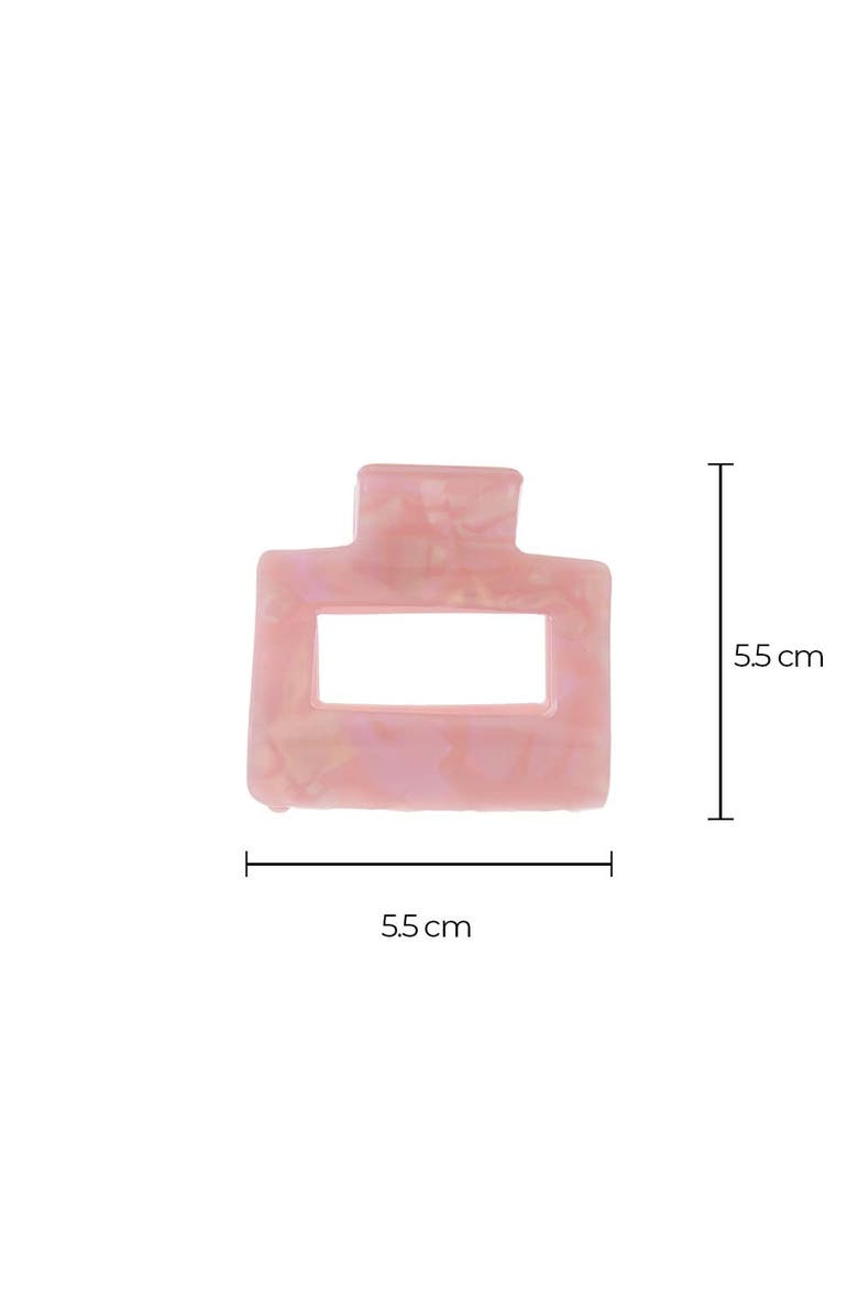 BY ADINA EDEN Iridescent Rectangle Claw Clip Set, Alternate, color, Multi Color