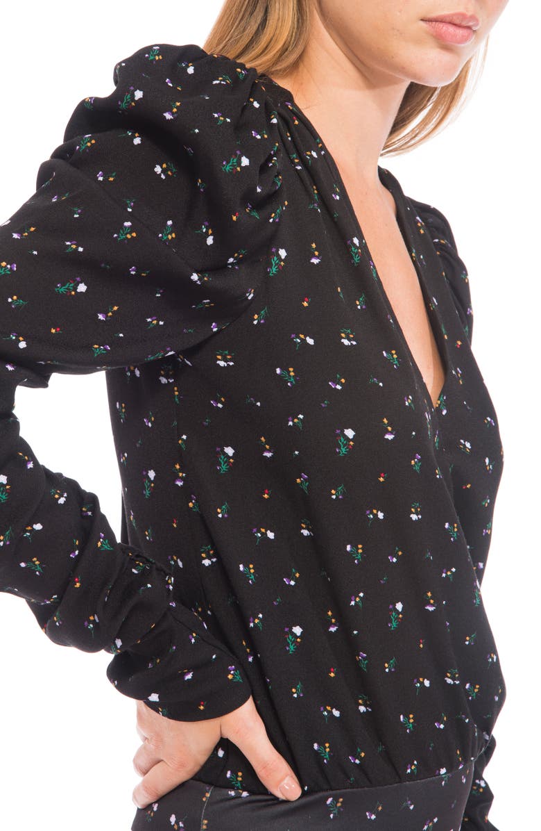 AFRM Danna Puff Long Sleeve Bodysuit, Alternate, color, 