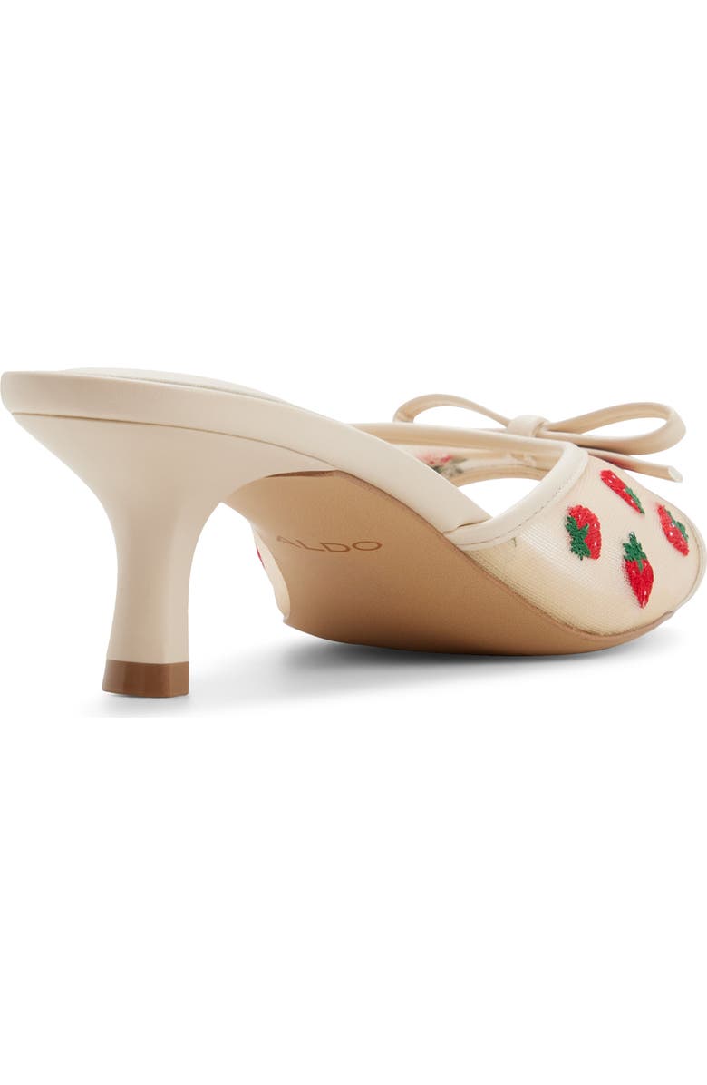 ALDO Begoniaa Kitten Heel Slide Sandal, Alternate, color, Cream