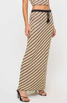 LSPACE La Bianca Open Stitch Cotton Cover-Up Skirt