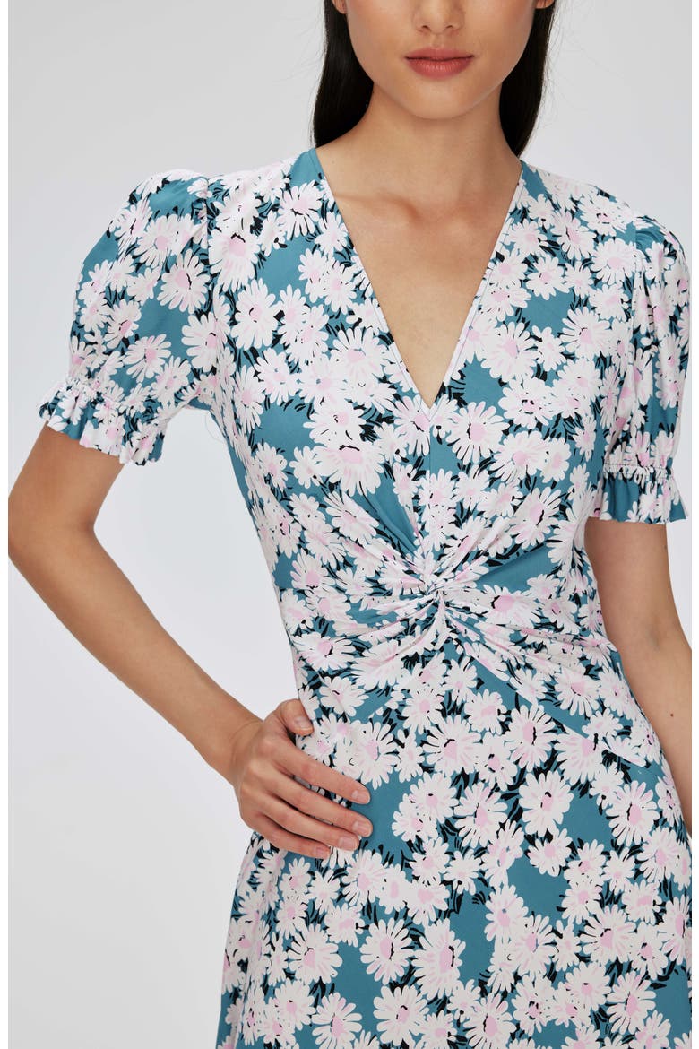 Anaba Floral Midi Dress, Alternate, color, VINTAGE DAISIES SM IVORY