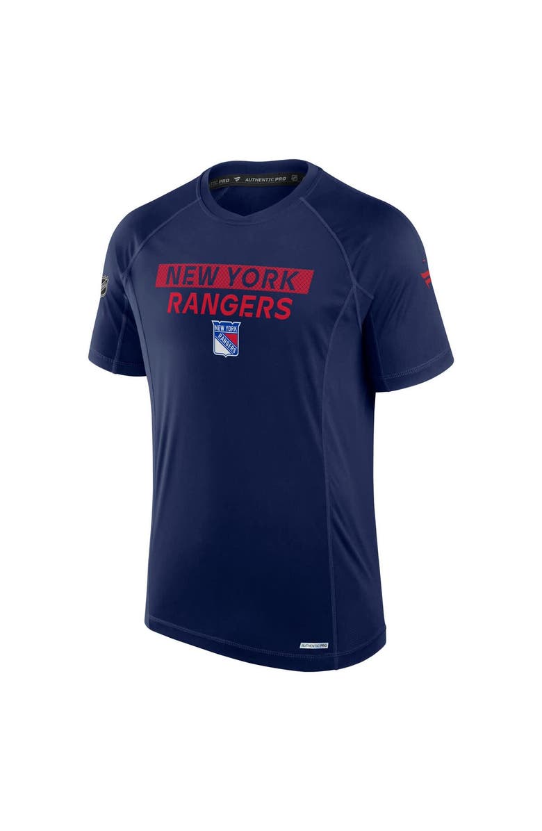 FANATICS Men's Fanatics Navy New York Rangers Authentic Pro Rink Tech T-Shirt, Alternate, color, 