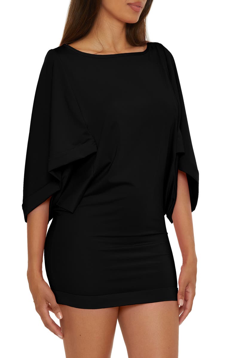 Trina Turk Classic Cover-Up Tunic, Alternate, color, Black