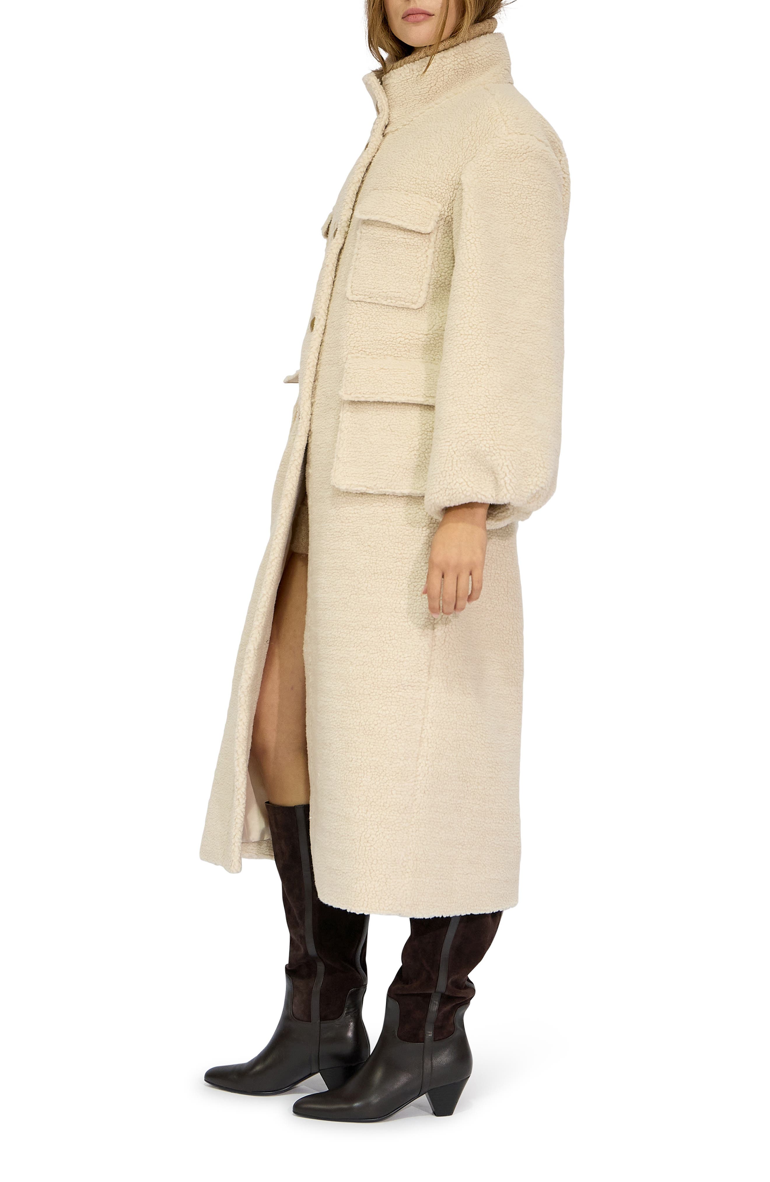Belle & Bloom Cozy Nights Faux Shearling Coat (Women) | Nordstromrack