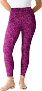 Roaman's Plus Size Essential Stretch Ankle Length Pull On Legging
