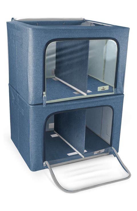 Blue Foldable Storage Bag