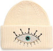 Kurt Geiger London Beaded Evil Eye Beanie