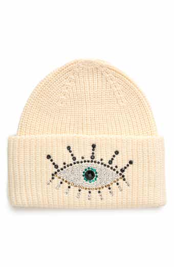 Kurt Geiger London Beaded Evil Eye Beanie