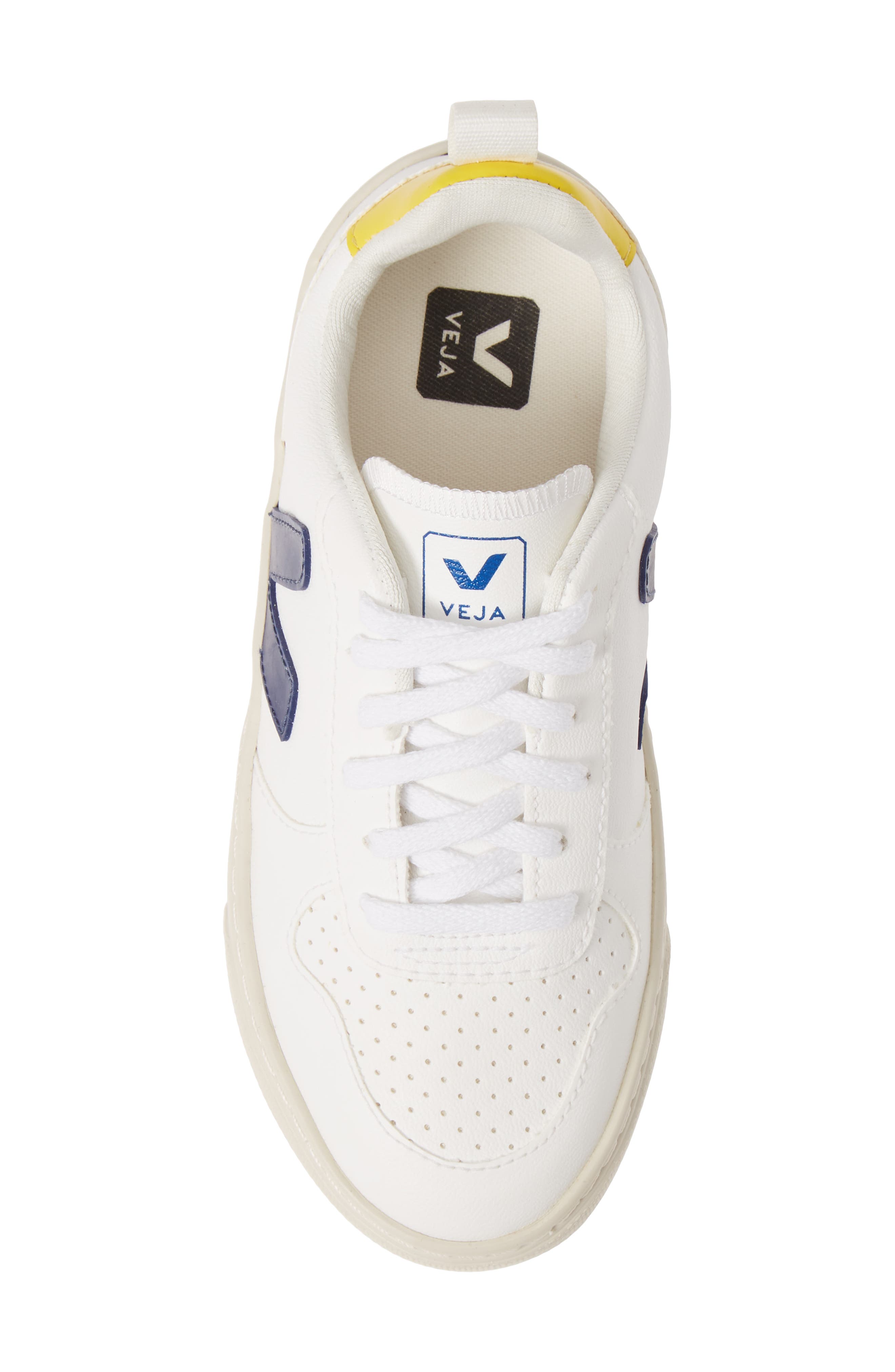 V-10 Sneaker, Alternate, color, WHITE/ BLUE/ GOLD YELLOW