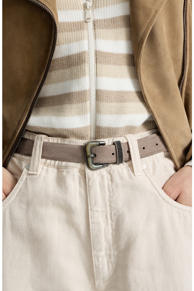 Suede belt, Alternate, color, Light Brown