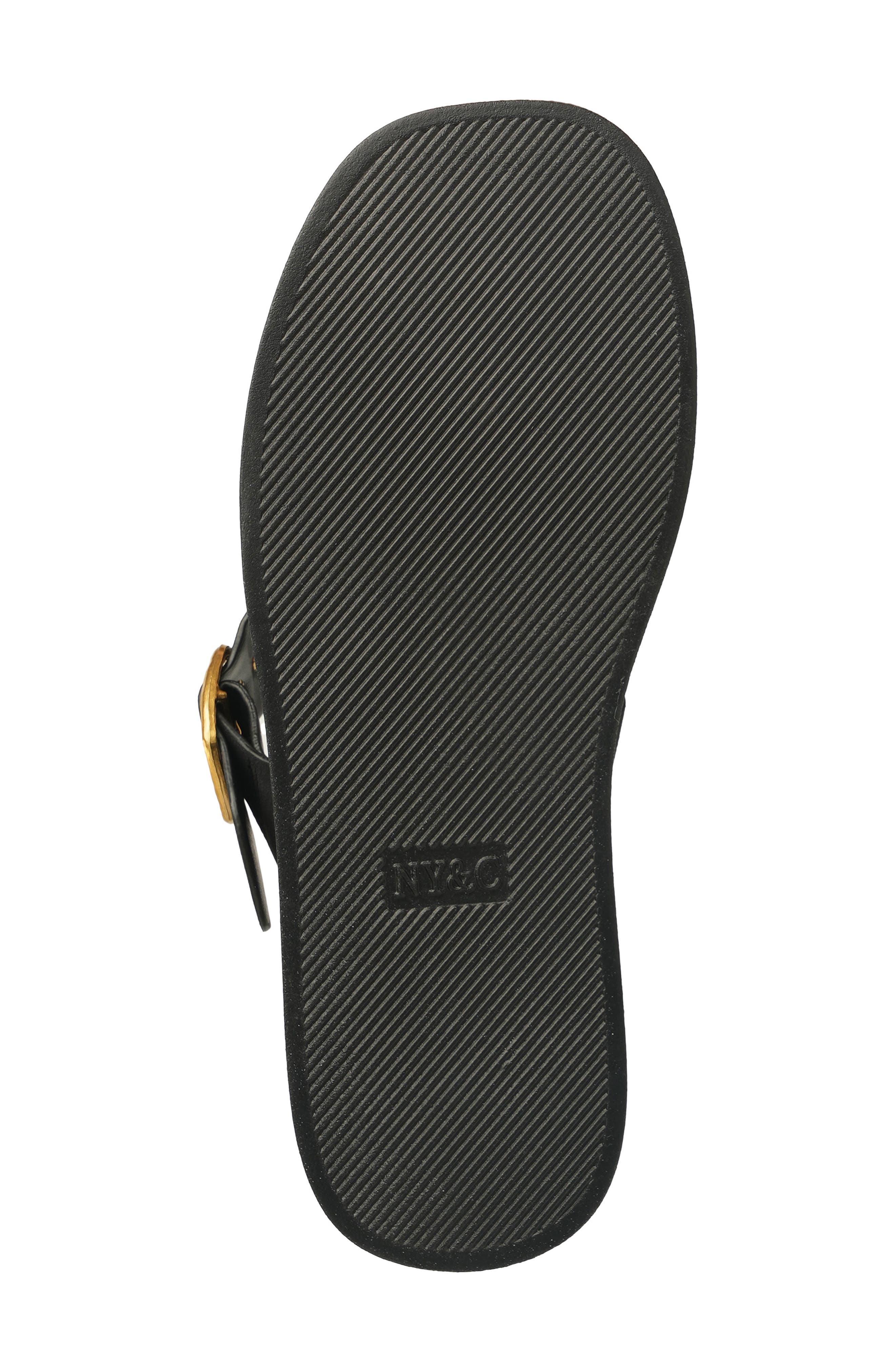 NEW YORK AND COMPANY Jett Platform Wedge Flip Flop, Alternate, color, Black