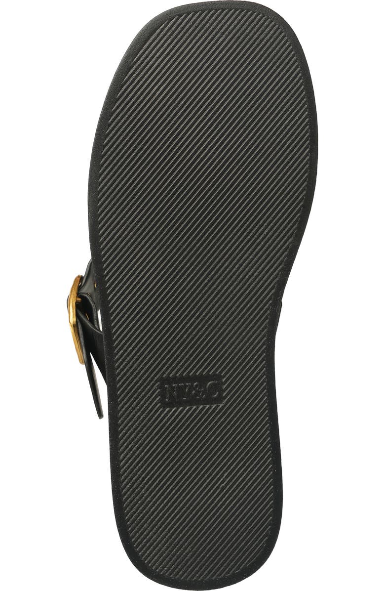 NEW YORK AND COMPANY Jett Platform Wedge Flip Flop, Alternate, color, Black