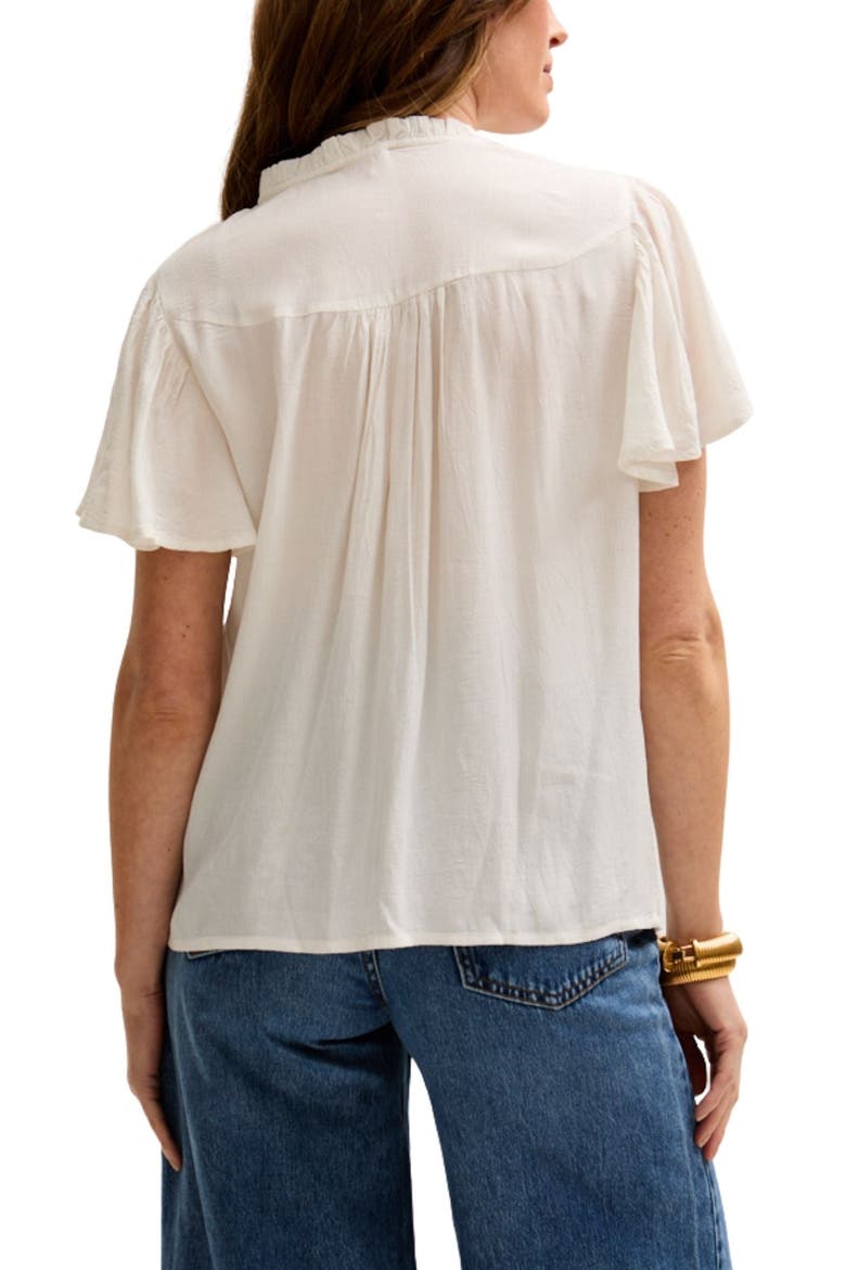 Kew Lace Insert Angel Sleeve Shirt, Alternate, color, Natural