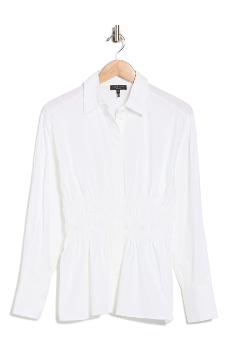 Sly Poplin Shirt, Alternate, color, WHITE