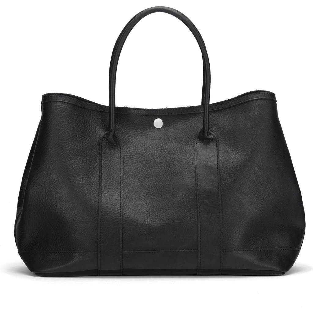 Ezra Arthur Audrey Soft Steer Leather Tote Bag In Black