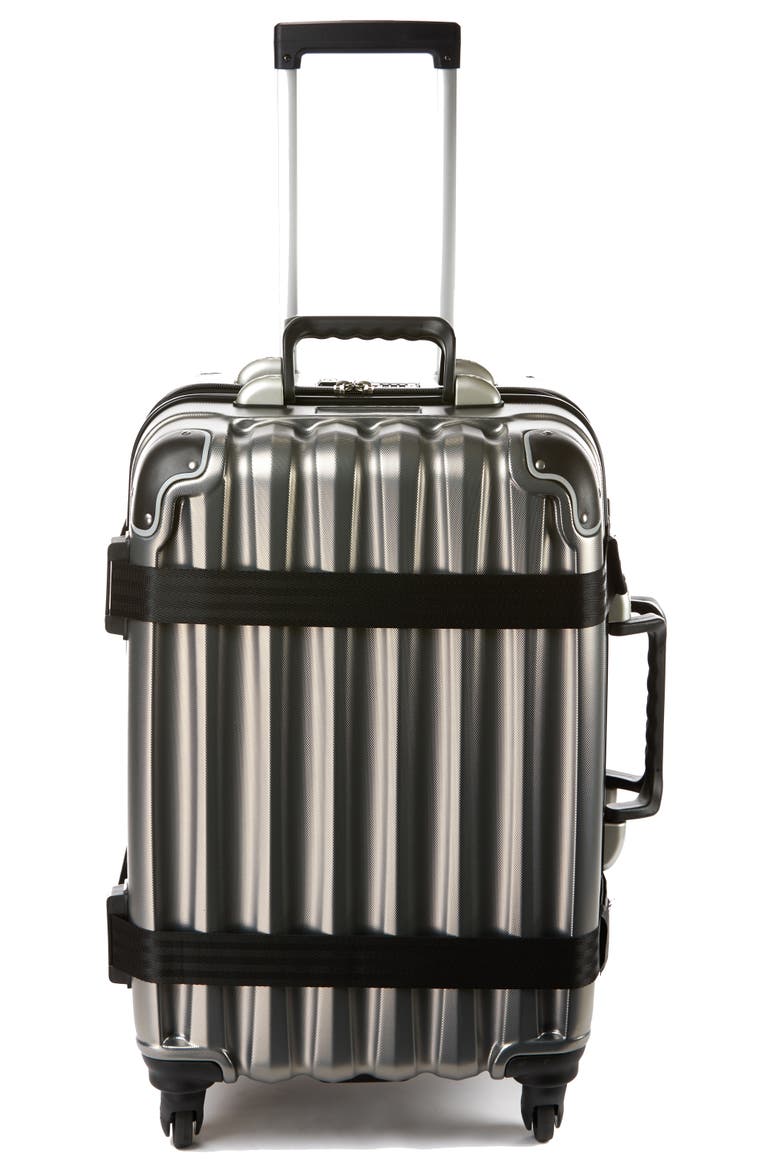 Grande 12-Bottle Wine & Spirits Suitcase, Main, color, Silver