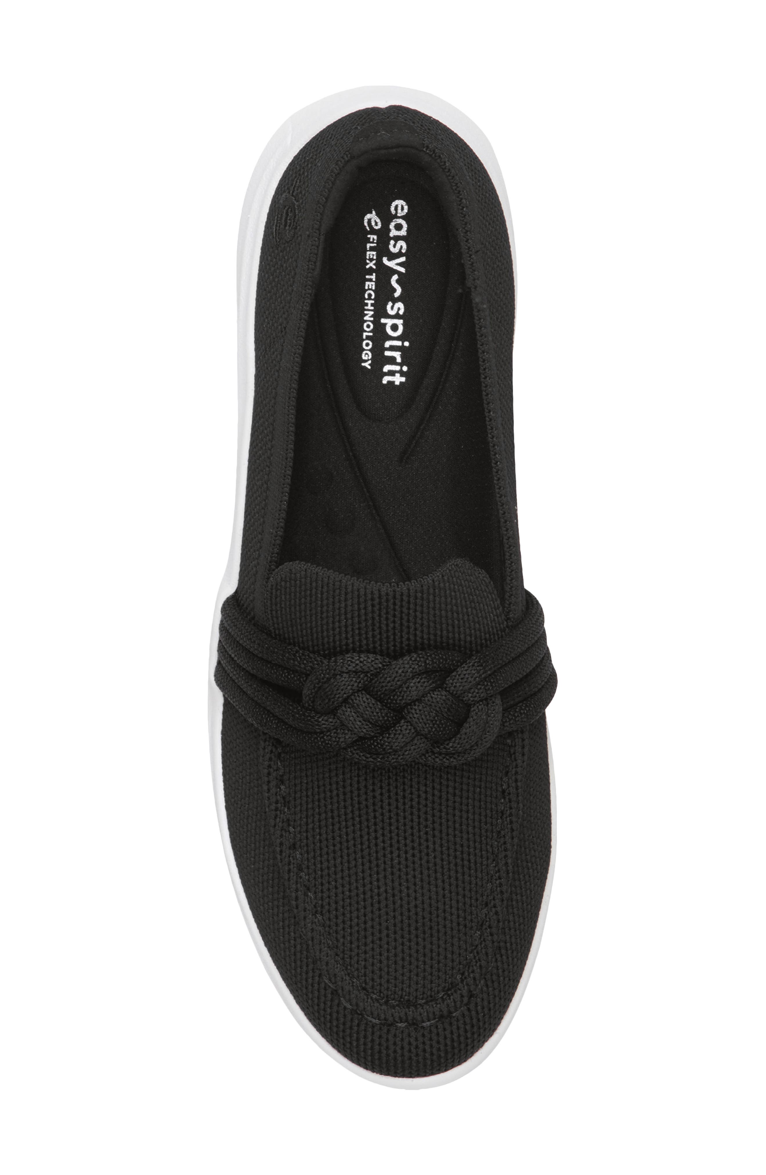 Easy Spirit Rayna Knit Loafer, Alternate, color, Black