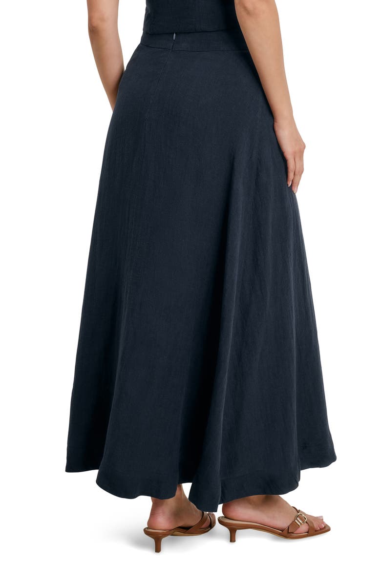 Favorite Daughter There For You Linen Maxi Skirt, Alternate, color, Navy