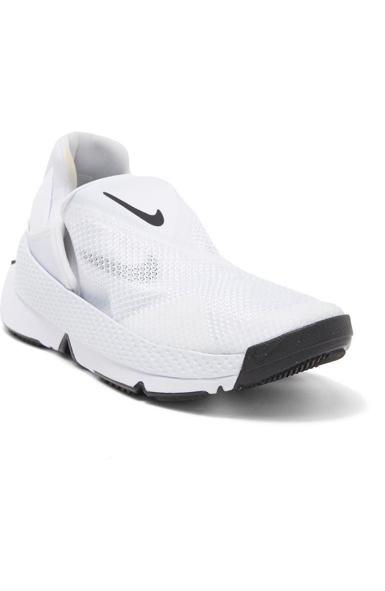 Nike Go Flyease Slip-On Sneaker, Main, color, 102 White/Black