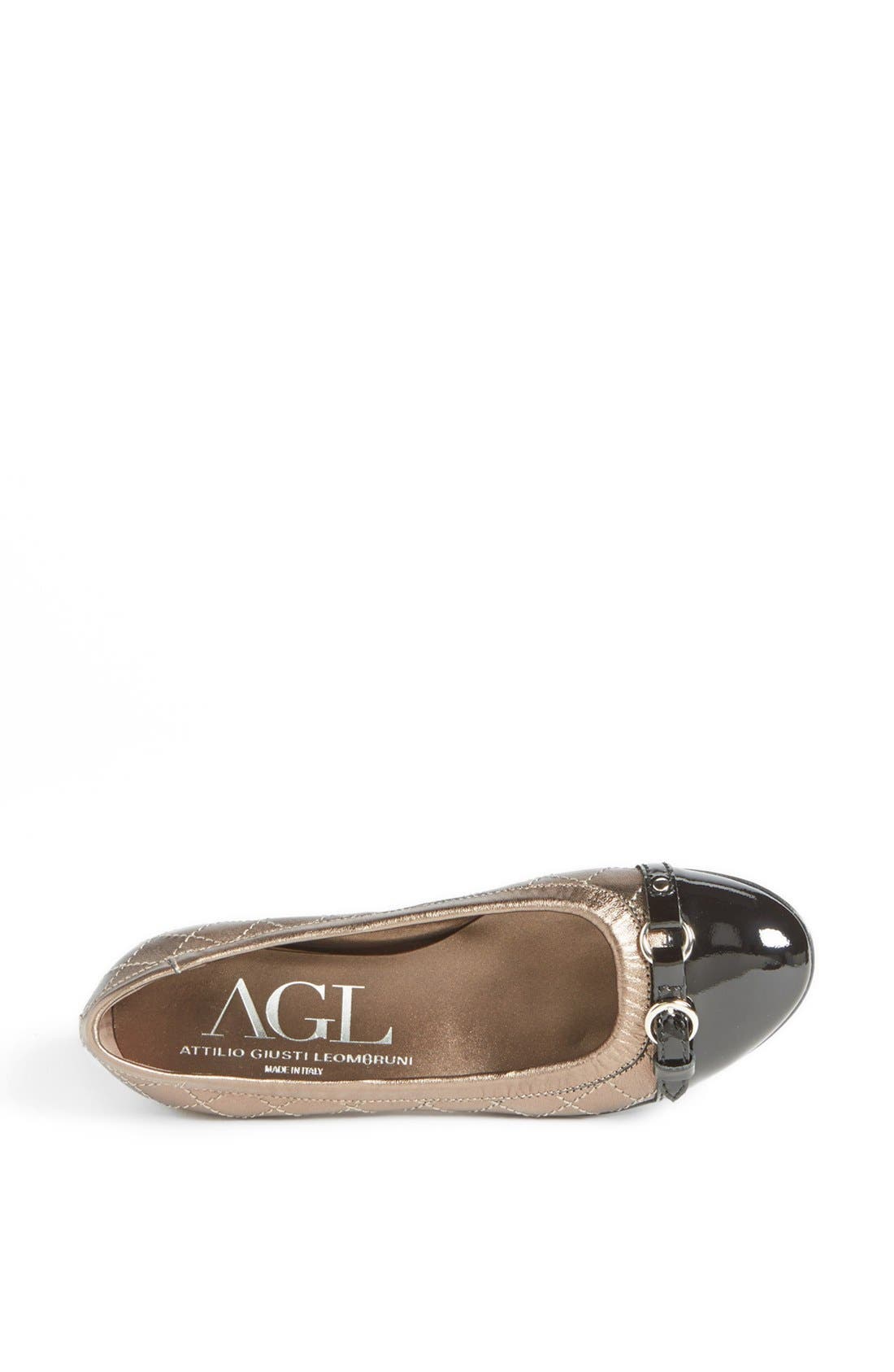 AGL Attilio Giusti Leombruni Quilted Ballet Flat, Alternate, color, 