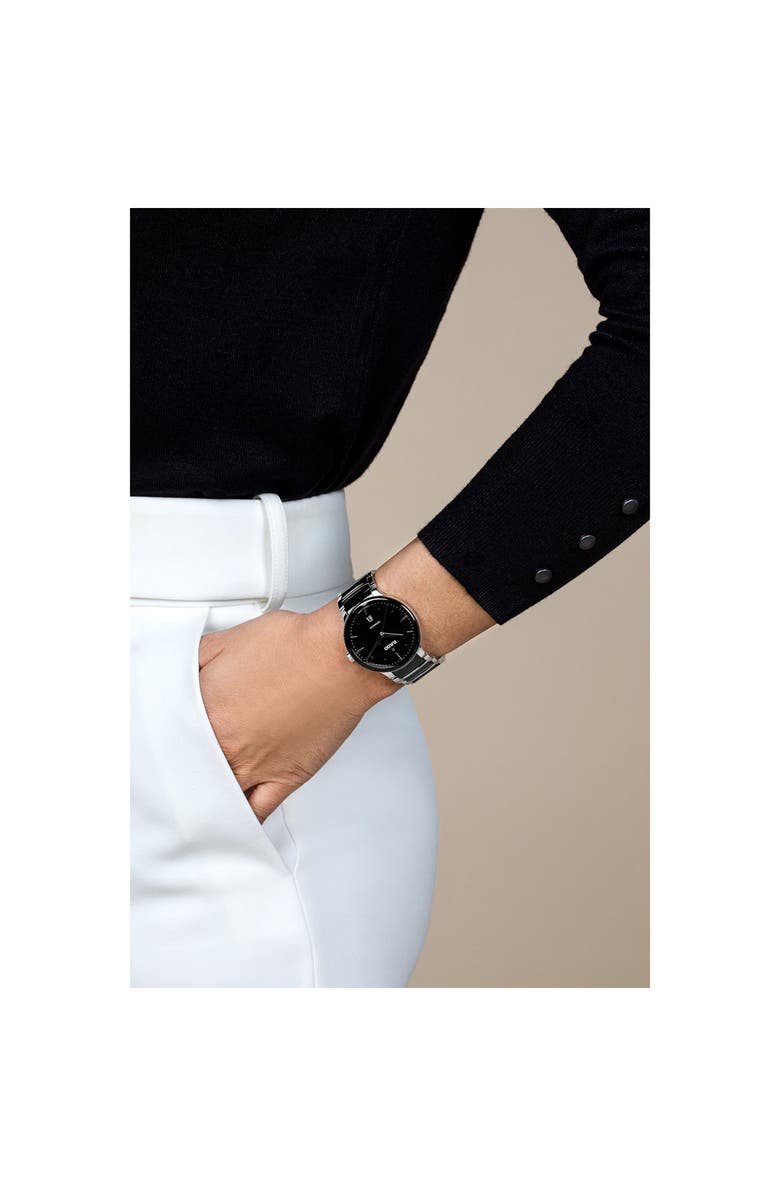 RADO Centrix Automatic Ceramic Bracelet Watch, 30.5m, Alternate, color, 