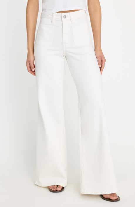 Good Waist Patch Pocket High Waist Palazzo Jeans