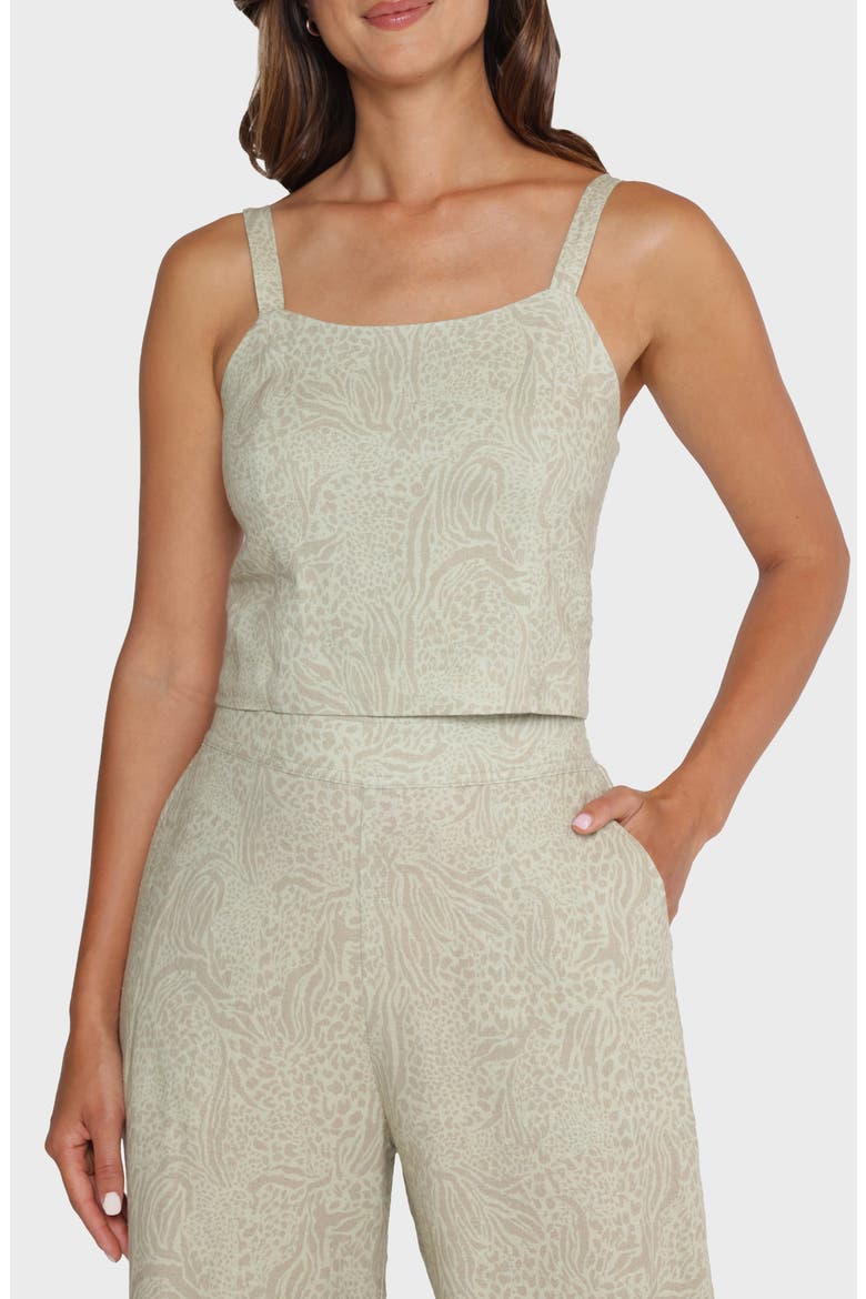 Abigail Linen Blend Camisole, Main, color, PISTACHIO