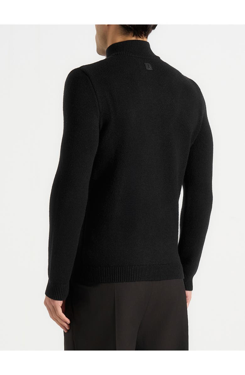 Manière De Voir Torin Quarter Zip Knit Jumper, Alternate, color, Black