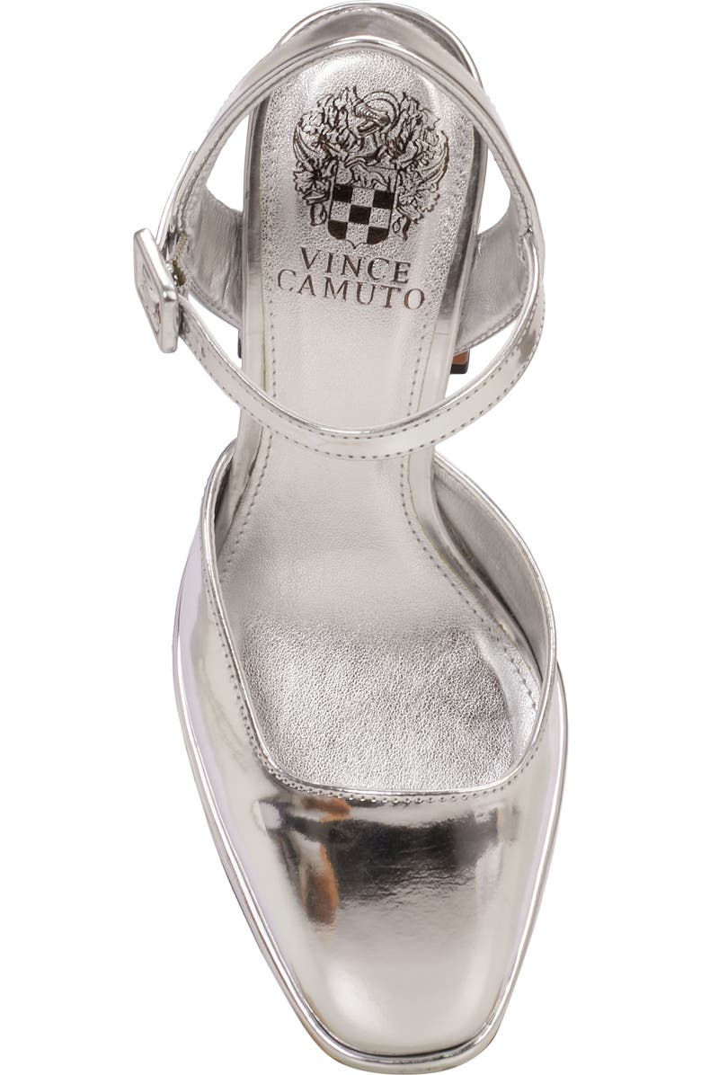 Vince Camuto Martich Ankle Strap Platform Pump, Alternate, color, Silver