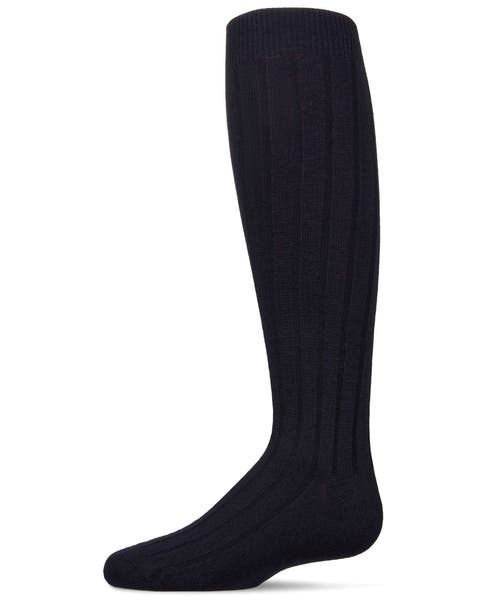 Wide Ribbed Uniform Knee Socks (Big Kid)