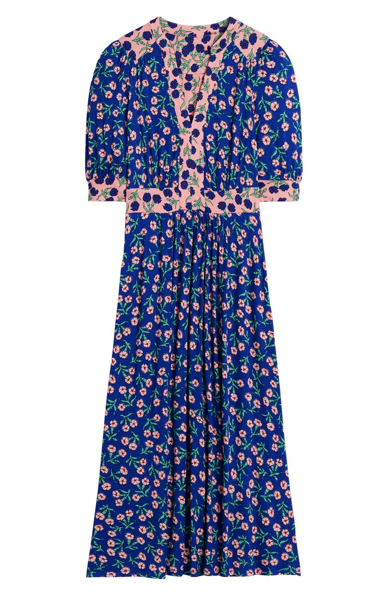 Boden Lila Floral Print A-Line Dress, Alternate, color, 