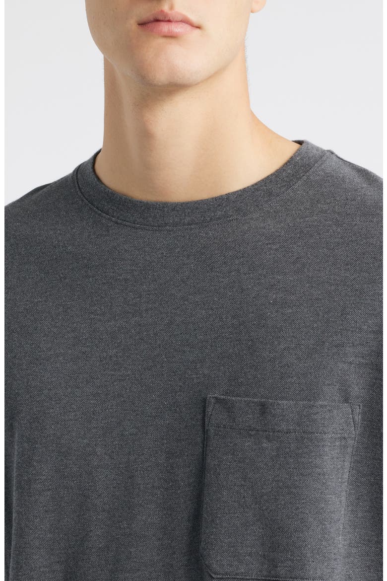 Relaxed-Fit Cotton T-Shirt, Alternate, color, GREY MELANGE