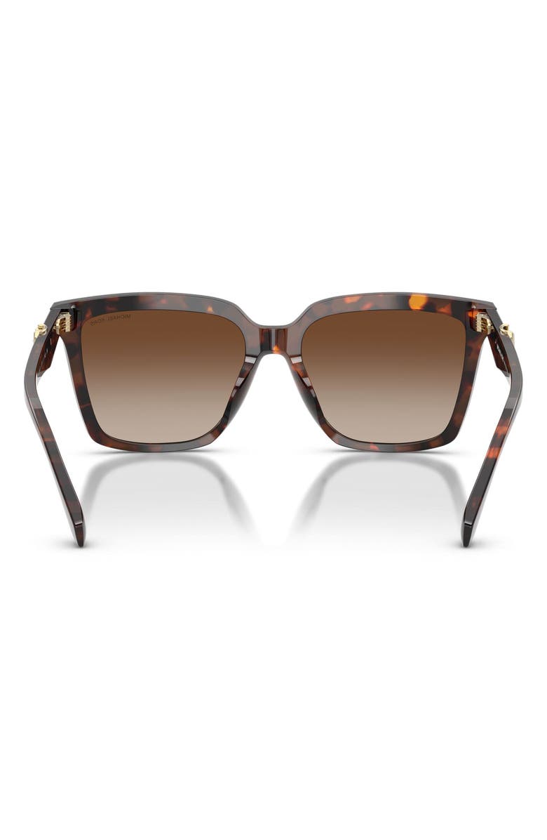 Michael Kors Menaggio 53mm Gradient Square Sunglasses, Alternate, color, Luggage Tortoise / Brown Red