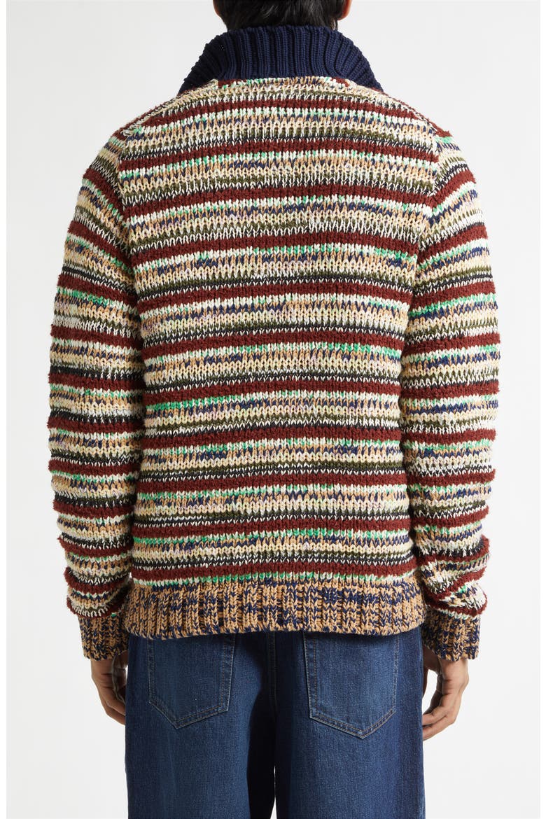 Mix Knit Polo Sweater, Alternate, color, BEIGE MULTI