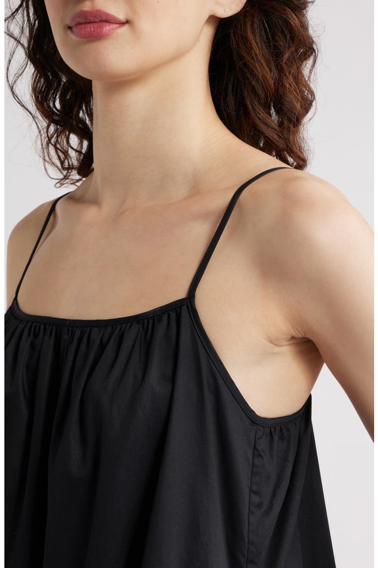 The Addison Tiered Cotton Sundress, Alternate, color, NOIR