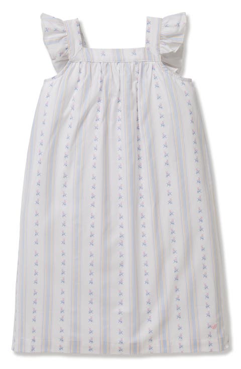 Kids' Clara Flutter Sleeve Cotton Blend Twill Nightgown (Little Kid & Big Kid)