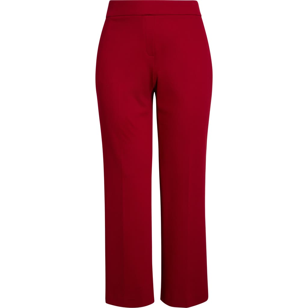 Anne Klein Slash Pocket Pants In Red