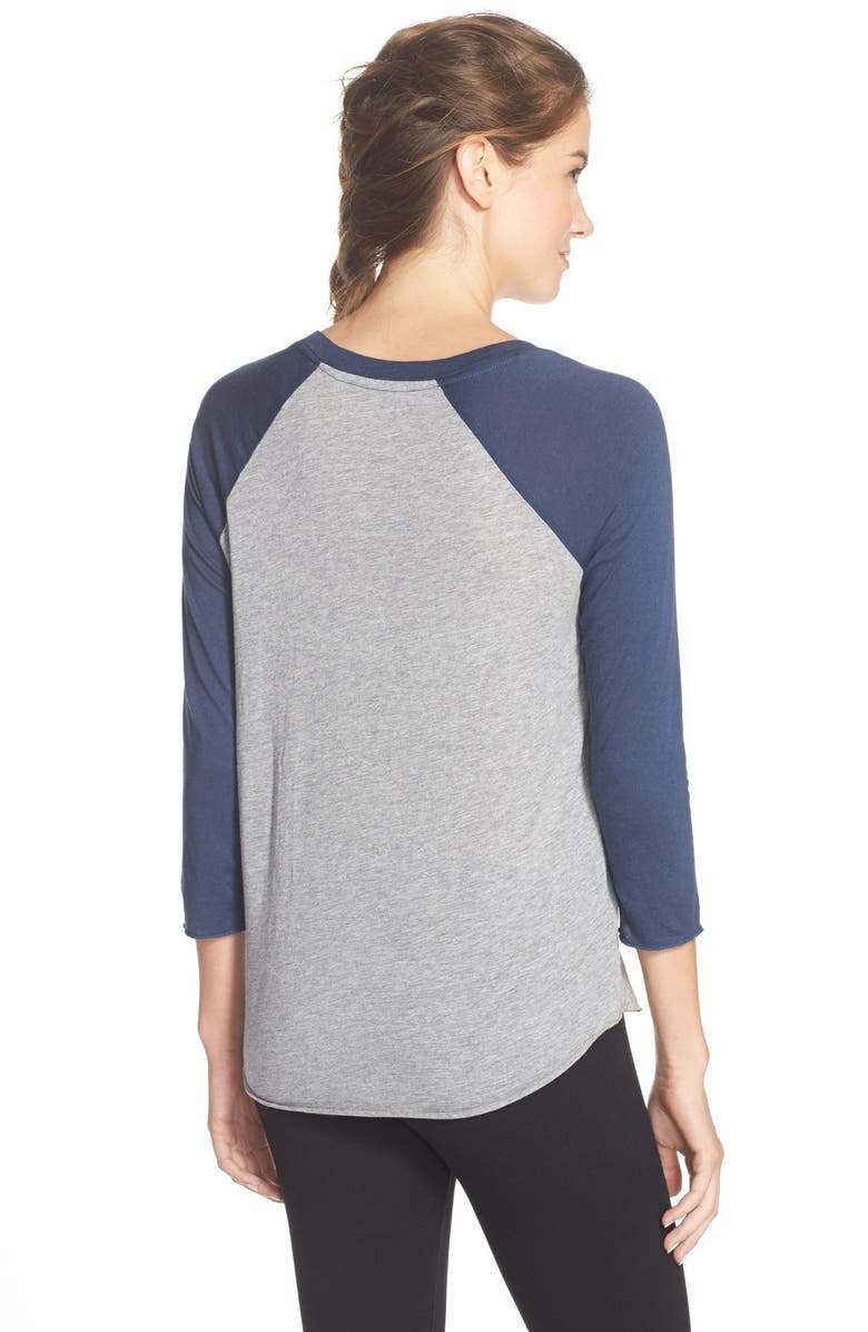 Spiritual Gangster 'Peace & Love' Baseball Tee, Alternate, color,