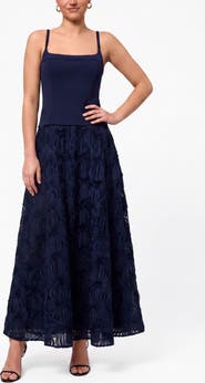 RACHEL Rachel Roy Mira Square Neck Maxi Dress